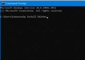 Windowsでpipまたはeasy_installTkinterを使用するにはどうすればよいですか？ 