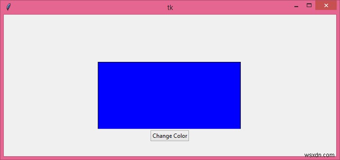 クリック時にTkinterの長方形の色を変更するにはどうすればよいですか？ 