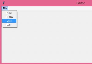 TkinterのメニューUIから破線（点線）を削除する方法
