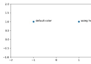 matplotlib.pyplot.scatterのデフォルトの青色を取得するにはどうすればよいですか？ 