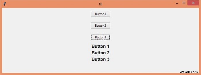 Pythonのラムダを使用したTkinterボタンコマンド 