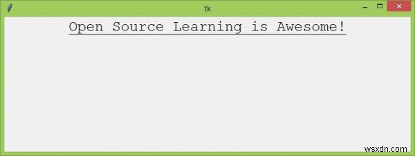 Tk（）の呼び出しは実際に何をしますか？ 