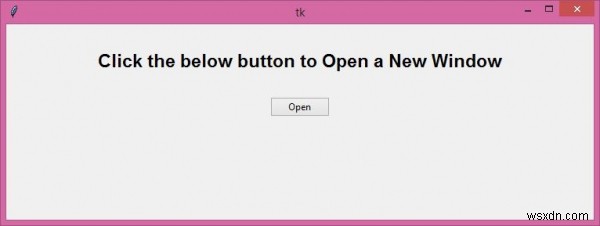 ユーザーがtkinterGUIのボタンを押して新しいウィンドウを開くにはどうすればよいですか？ 