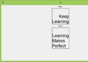 Pythonでtkinterのラベルのテキストを正当化する方法tkinterで正当化する必要がありますか？ 