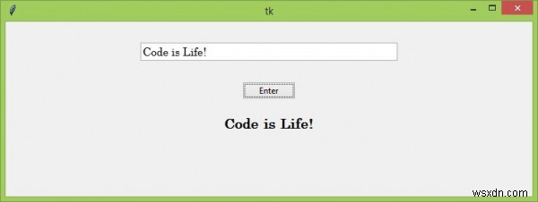 Tkinterでエントリウィジェットの値を取得するにはどうすればよいですか？ 