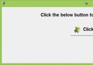 Tkinterの1つのボタンに画像とテキストを表示するにはどうすればよいですか？ 
