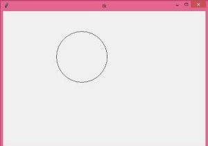 TkinterPythonを使用して円を描く 