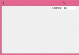 Tkinter Entryウィジェットのデフォルトテキストを設定するにはどうすればよいですか？ 