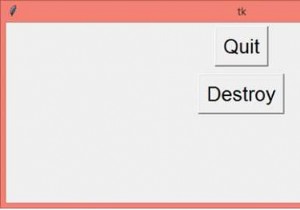 Tkinter（Python）のroot.destroy（）とroot.quit（）の違いは何ですか？ 