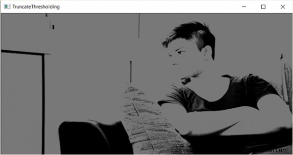 OpenCVを使用して画像に対して切り捨てしきい値を実行する 