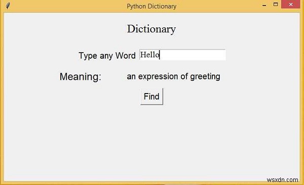 PythonTkinterを使用した単語辞書 