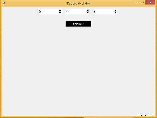 Tkinterを使用した比率計算機GUI 