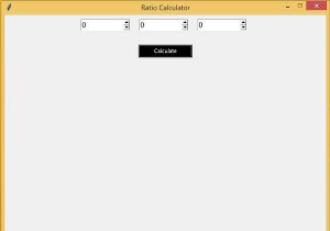 Tkinterを使用した比率計算機GUI 