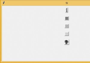 TkinterのButtonでビットマップ画像を使用するにはどうすればよいですか？ 