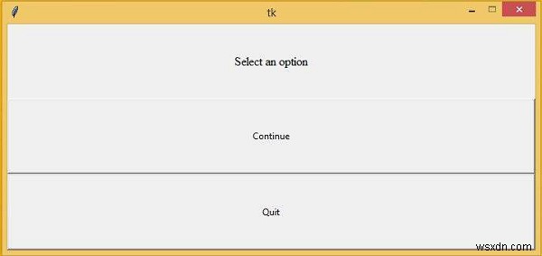 一定のサイズでTkinterウィンドウを設定するにはどうすればよいですか？ 