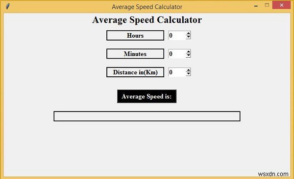 Tkinterを使用した平均速度計算機 
