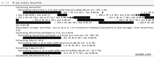 Tensorflowを使用してPythonを使用して2つの行列を乗算するにはどうすればよいですか？ 