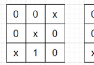 Pythonで行列の空のセルを選択できる方法がいくつあるかを確認するプログラム 