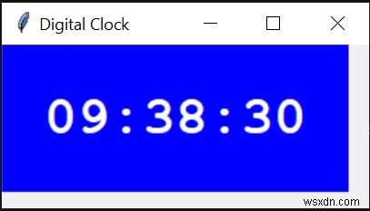 Tkinterを使用してデジタル時計を作成するPython 