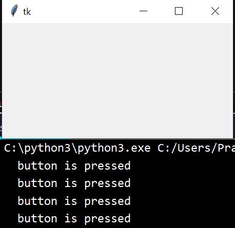 PythonTkinterのバインディング関数 