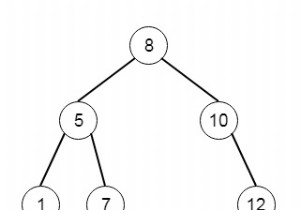 Pythonのプレオーダートラバーサルから二分探索木を構築する 