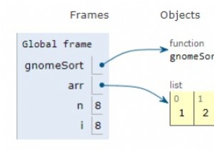 ノームソート用のPythonプログラム 