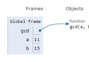 基本的なユークリッドアルゴリズムのためのPythonプログラム 