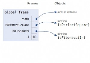 与えられた番号がPythonプログラムでフィボナッチ数であるかどうかを確認するにはどうすればよいですか？ 