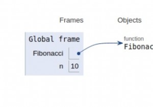 n番目のフィボナッチ数のPythonプログラム 