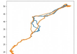 Python-3を使用した鳥の渡り​​の追跡 