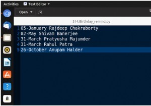 Pythonの誕生日リマインダーアプリケーション 