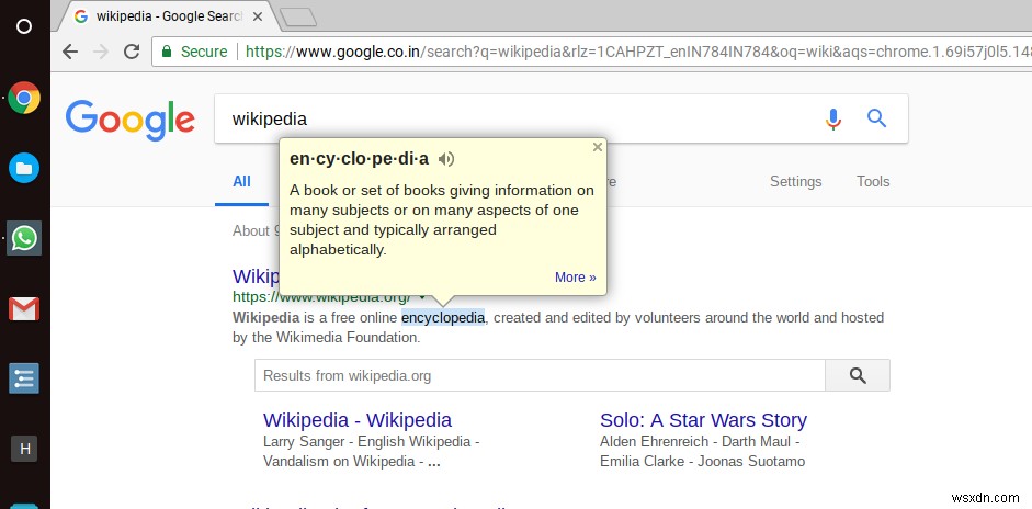 Chromeで単語の意味を即座に検索する方法 