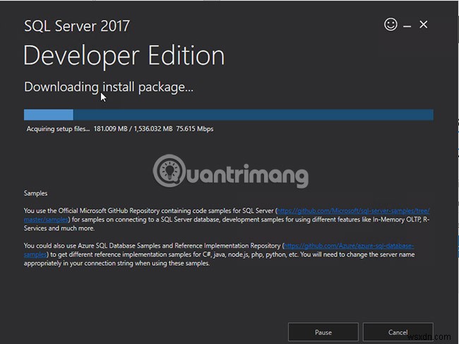 SQLServer2017を段階的にインストールする手順 