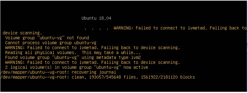 Ubuntuで「lvmetadへの接続に失敗しました」エラーを修正するにはどうすればよいですか？ 