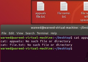 Bashでスペースを含むファイル名の受け渡しを処理する方法 