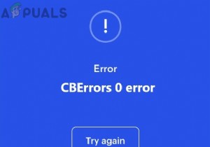 Coinbaseの「CbErrorsError0」を修正するにはどうすればよいですか？ 