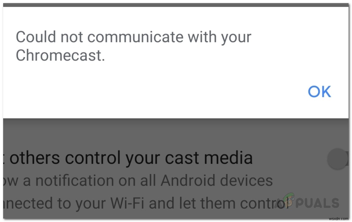 エラーを修正する方法AndroidでChromecastと通信できませんでしたか？ 