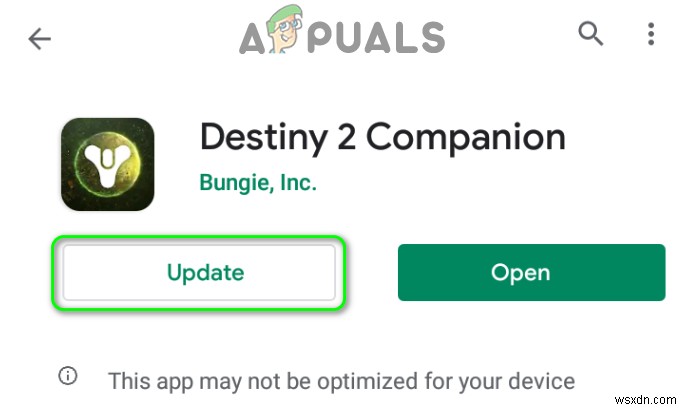 修正：Destiny2コンパニオンアプリが機能しない 