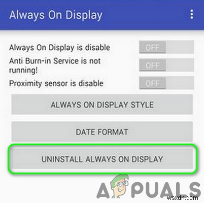 修正：SamsungGalaxyでAlwaysOnDisplayが機能しない 