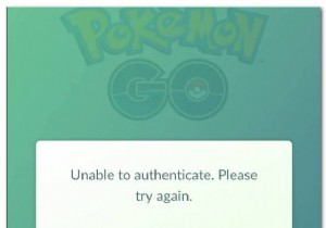 ポケモンGOの「認証不能」エラーを修正するにはどうすればよいですか？ 