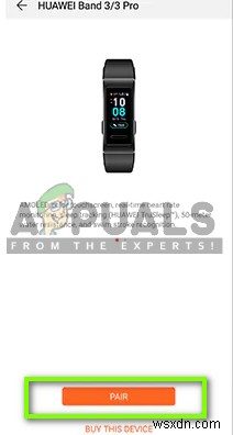 修正：Huawei Band3Proが電話に接続できない 