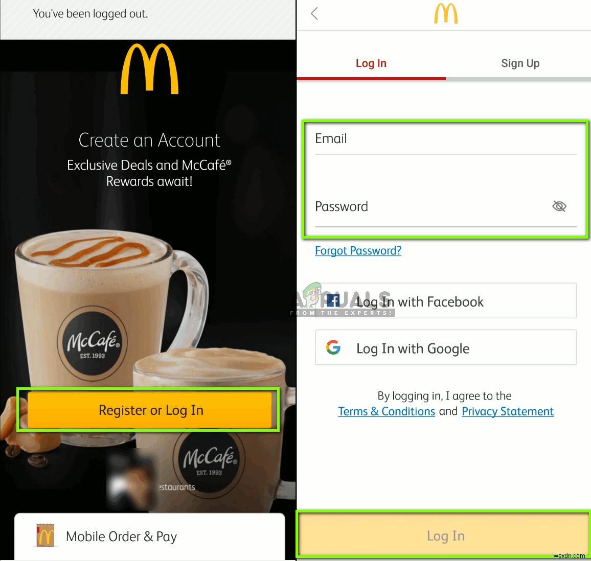 修正：マクドナルドのアプリがAndroidフォンで機能しない 