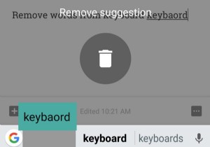 Androidでキーボードの学習済み単語を一括削除する方法
