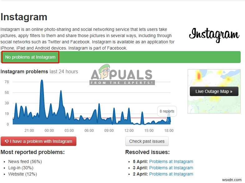 修正：申し訳ありませんが、Instagramでのリクエストに問題がありました 