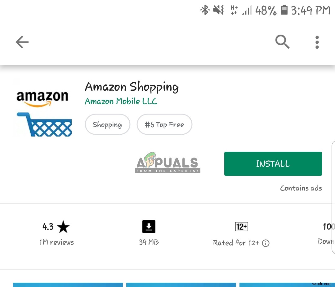 修正：AmazonがAndroid/iOSで機能しない 