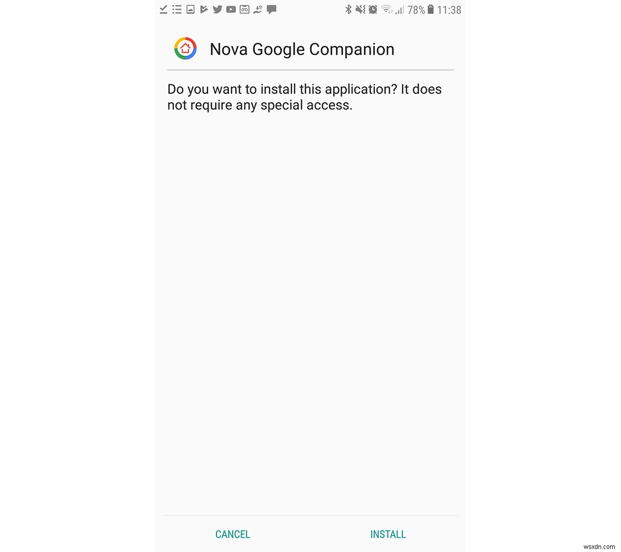 NovaLauncherホーム画面でGoogleNowページを有効にする方法 