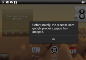 エラー「com.google.process.gapps」を修正する方法が停止しました 