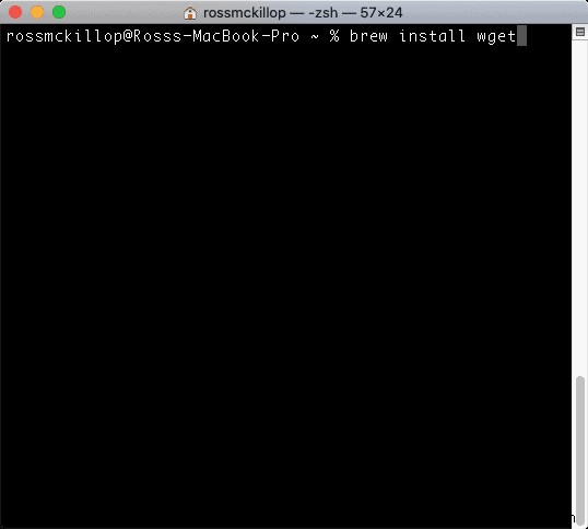 macOSにwgetをインストールする方法 