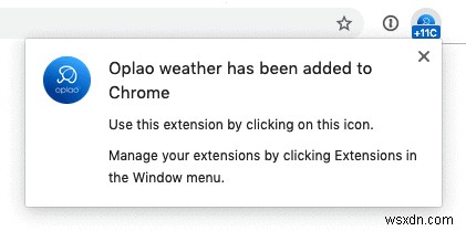 Chromeで天気を表示する方法 