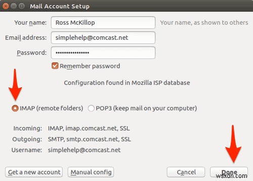 UbuntuLinuxでComcastEメールをセットアップする方法 